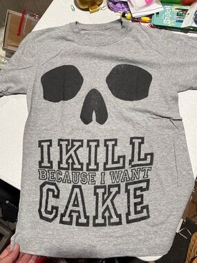Flag nor Fail NWOT S KILL CAKE TEE GREY